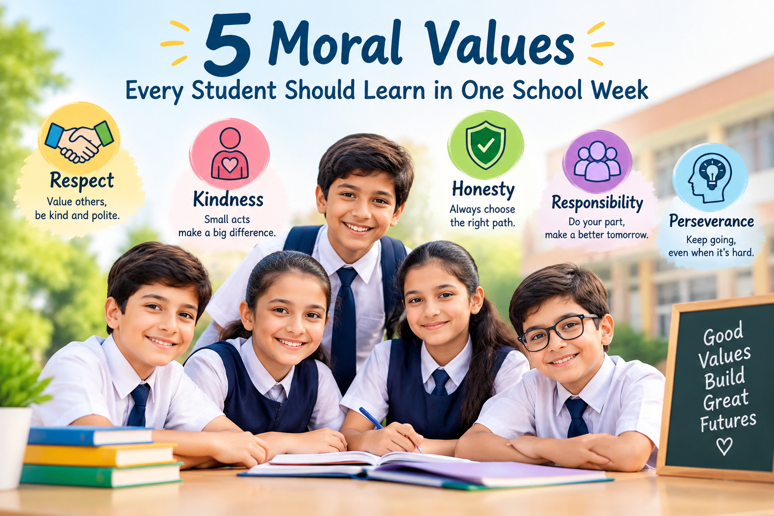 5 Moral Values Every Student Should Learn in One School Week