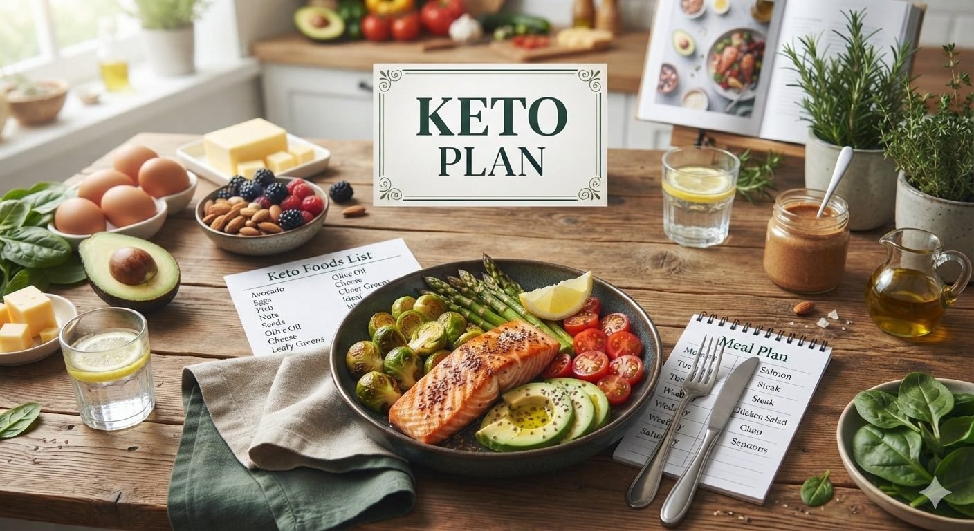 Keto Diet Plan, A Complete 7 Day Guide for Beginners